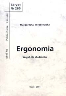 Ergonomia : skrypt dla studentów