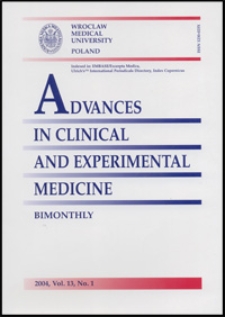 Advances in Clinical and Experimental Medicine, Vol. 13, 2004, nr 1
