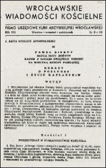 Wrocławskie Wiadomości Kościelne. R. 21, 1966, nr 9-10