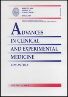Advances in Clinical and Experimental Medicine, Vol. 12, 2003, nr 6