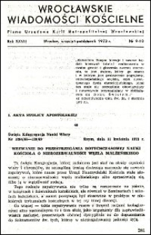 Wrocławskie Wiadomości Kościelne. R. 28, 1973, nr 9-10