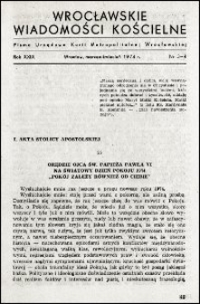 Wrocławskie Wiadomości Kościelne. R. 29, 1974, nr 3-4
