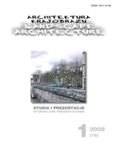 Architektura Krajobrazu : studia i prezentacje 1, 2008