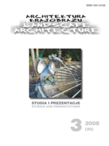 Architektura Krajobrazu : studia i prezentacje 3, 2008