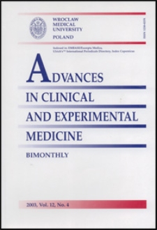 Advances in Clinical and Experimental Medicine, Vol. 12, 2003, nr 4