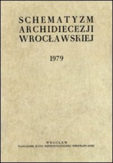 Schematyzm Archidiecezji Wrocławskiej. 1979