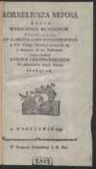 Korneliusza Neposa Życia Wybornych Hetmanow [&hellip;]