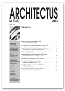 Architectus : Pismo Wydziału Architektury Politechniki Wrocławskiej, 2013, nr 3 (35)