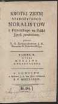 Krotki Zbior Starozytnych Moralistow [&hellip;]. T. 2: Mysli Moralne Konfucyusza