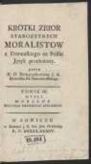 Krotki Zbior Starozytnych Moralistow [&hellip;]. T. 3: Mysli Moralne Roznych Filozofow Chinskich