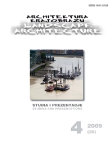 Architektura Krajobrazu : studia i prezentacje 4, 2009