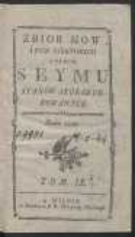 Zbior mow i pism niektorych w czasie seymu stanow skonfederowanych roku 1789. T. 9