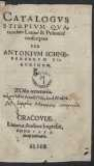 Catalogus Stirpium Quarundam Latine & Polonice conscriptus […]