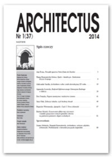 Architectus : Pismo Wydziału Architektury Politechniki Wrocławskiej, 2014, nr 1 (37)