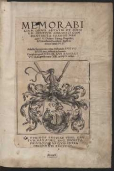 Memorabilium Omnis Aetatis Et Omnium Gentium Chronici Commentarii […]. [Vol.1-2]
