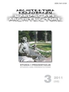 Architektura Krajobrazu : studia i prezentacje 3, 2011