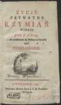Życie Prywatne Rzymian / Wydane przez P. d'Arnay […]