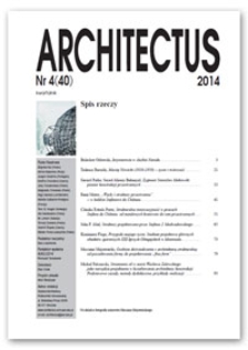 Architectus : Pismo Wydziału Architektury Politechniki Wrocławskiej, 2014, nr 4 (40)
