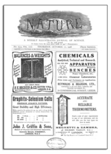 Nature : a Weekly Illustrated Journal of Science. Volume 102, 1918 October 17, [No. 2555]
