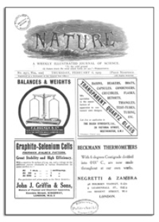Nature : a Weekly Illustrated Journal of Science. Volume 102, 1919 February 6, [No. 2571]