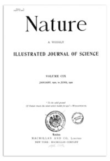 Nature : a Weekly Illustrated Journal of Science. Volume 109, 1922 January 5, [No. 2723]