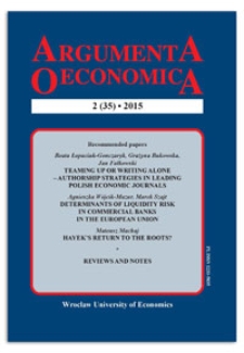 Teaming up or writing alone – authorship strategies in leading Polish economic journals