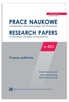 Family allowance in personal income tax, in the context of tax expenditures. Prace Naukowe Uniwersytetu Ekonomicznego we Wrocławiu = Research Papers of Wrocław University of Economics, 2015, Nr 403, s. 21-29