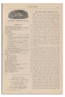 Nature : a Weekly Illustrated Journal of Science. Volume 111, 1923 January 13, [No. 2776]