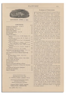 Nature : a Weekly Illustrated Journal of Science. Volume 111, 1923 April 7, [No. 2788]