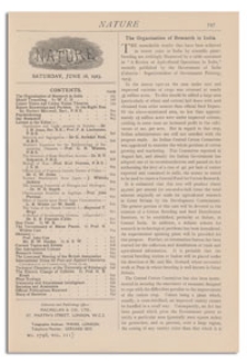 Nature : a Weekly Illustrated Journal of Science. Volume 111, 1923 June 16, [No. 2798]