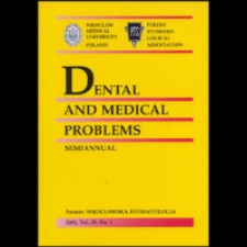 Dental and Medical Problems, 2014, Vol. 51, nr 4