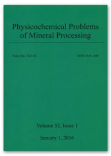 Physicochemical Problems of Mineral Processing. Vol. 52, 2016, Issue 1