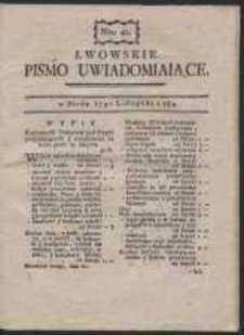 Lwowskie Pismo Uwiadamiaiące. Nr 42