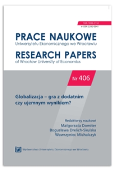 Chiny w WTO. Prace Naukowe Uniwersytetu Ekonomicznego we Wrocławiu = Research Papers of Wrocław University of Economics, 2015, Nr 406, s. 86-92