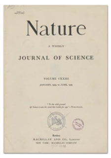 Nature : a Weekly Illustrated Journal of Science. Volume 123, 1929 March 9, [No. 3097]