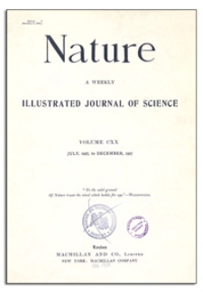 Nature : a Weekly Illustrated Journal of Science. Volume 120, 1927 July 2, [No. 3009]