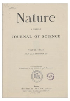 Nature : a Weekly Illustrated Journal of Science. Volume 124, 1929 July 6, [No. 3114]