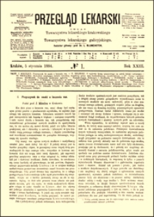 Przyczynek do nauki o leczeniu ran, Przegląd Lekarski, 1884, R. 23, nr 1, s. 1-3