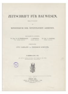 Zeitschrift für Bauwesen, Jr. LV, 1905, H. 7-9