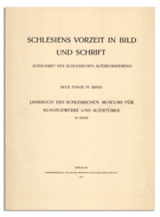 Jahrbuch des schlesischen Museums für Kunstgewerbe und Altertümer. 6. Bd.