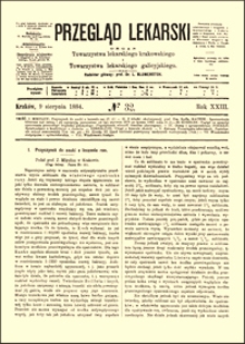 Przyczynek do nauki o leczeniu ran, Przegląd Lekarski, 1884, R. 23, nr 32, s. 433-435