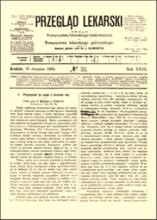 Przyczynek do nauki o leczeniu ran, Przegląd Lekarski, 1884, R. 23, nr 33, s. 445-448