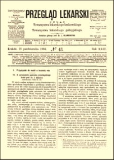 Przyczynek do nauki o leczeniu ran : o uproszczeniu opatrunku przeciwgnilnego, Przegląd Lekarski, 1884, R. 23, nr 43, s. 565-567