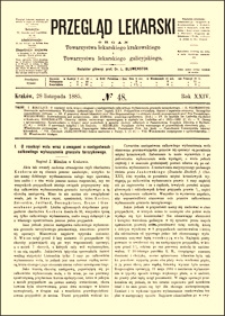 O resekcyi wola wraz z uwagami o następstwach całkowitego wyłuszczenia gruczołu tarczykowego, Przegląd Lekarski, 1885, R. 24, nr 48, s. 609-610