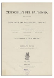 Zeitschrift für Bauwesen, Jr. XLVIII, 1898, H. 4-6