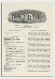 Nature : a Weekly Journal of Science. Volume 131, 1933 January 21, No. 3299
