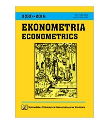 Spis treści [Ekonometria = Econometrics, 2016, Nr 3 (53)]