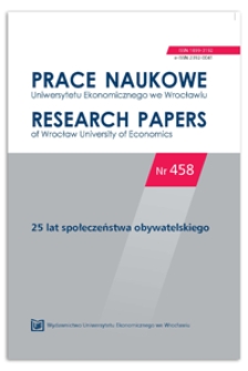 Spis treści [Prace Naukowe Uniwersytetu Ekonomicznego we Wrocławiu = Research Papers of Wrocław University of Economics, 2016, Nr 458]