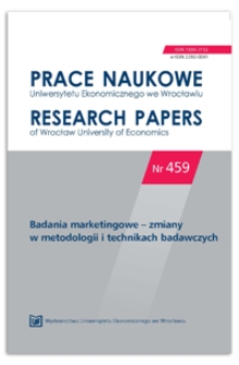 Spis treści [Prace Naukowe Uniwersytetu Ekonomicznego we Wrocławiu = Research Papers of Wrocław University of Economics, 2016, Nr 459]