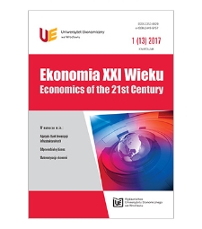 Spis treści [Ekonomia XXI Wieku = Economics of the 21st Century, 2017, Nr 1 (13)]